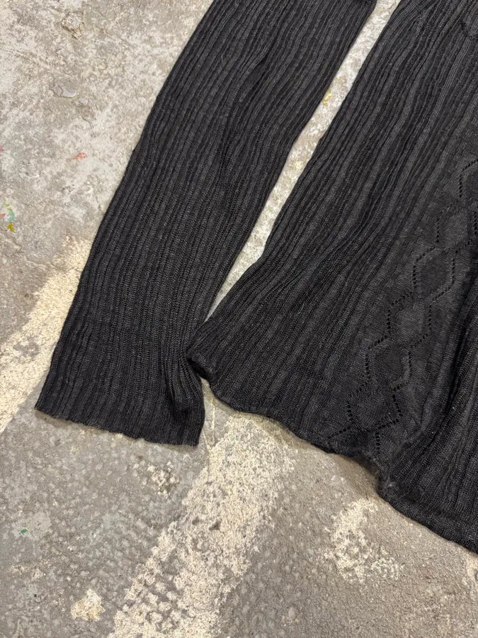 Roberto Cavalli Stripes Black Buttoned Henley (M) lpbQDvy 5