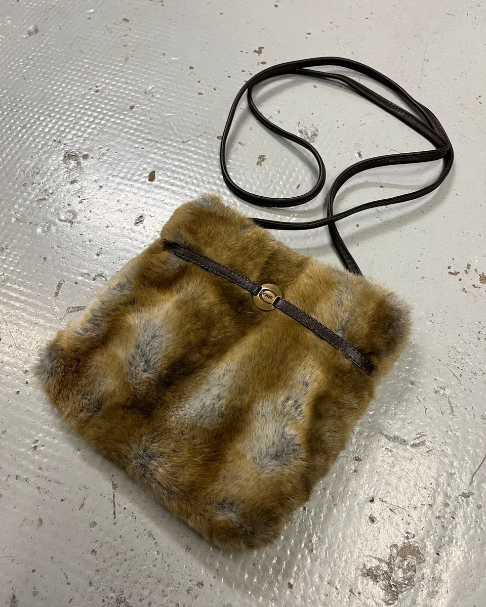 Roberto Cavalli Tan Fur Shoulder Bag kiXDrwD 2