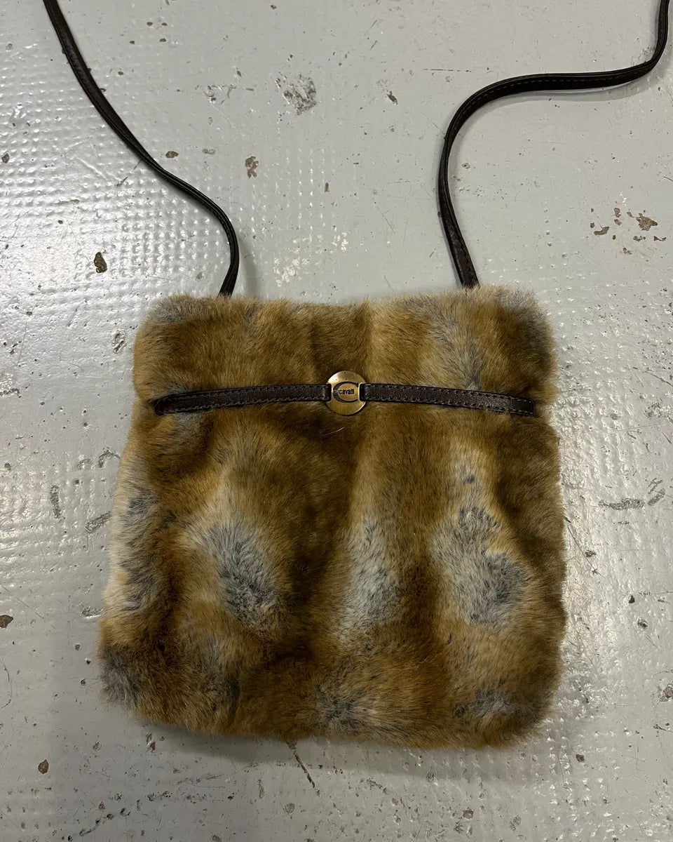 Roberto Cavalli Tan Fur Shoulder Bag kiXDrwD 3
