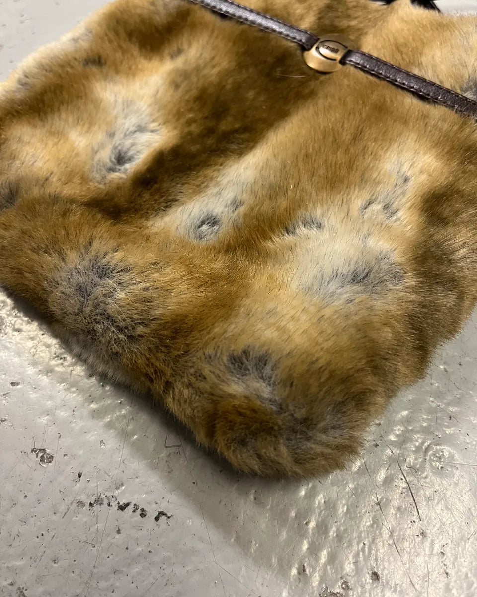 Roberto Cavalli Tan Fur Shoulder Bag kiXDrwD 6