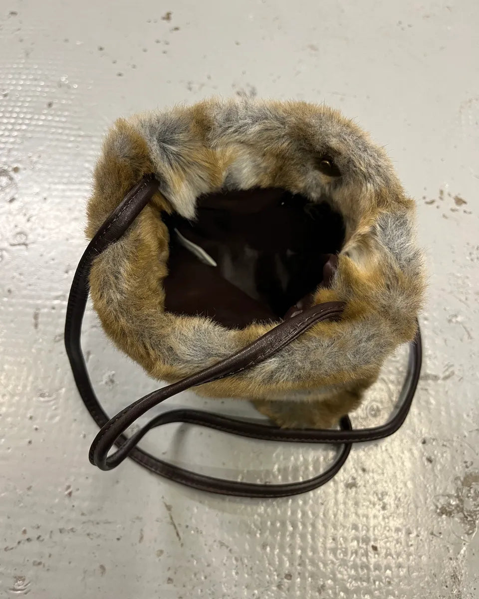 Roberto Cavalli Tan Fur Shoulder Bag kiXDrwD 9