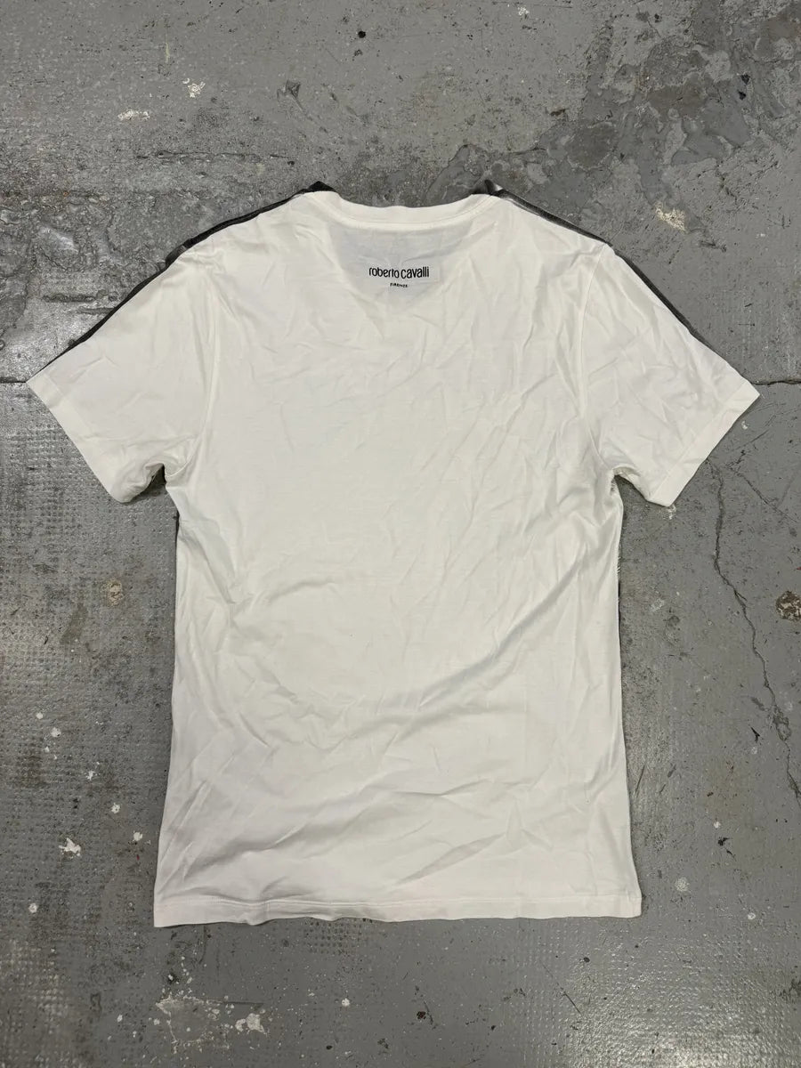 Roberto Cavalli Tiger White & Grey Tee-Shirt (S/M) vFMXdbX 4