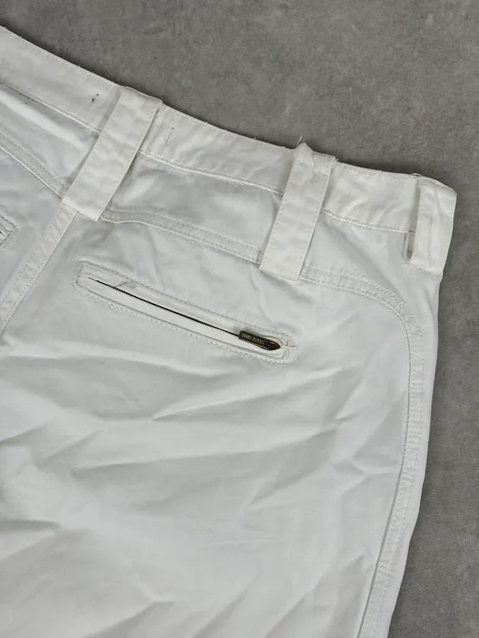 AW2003 Roberto Cavalli White Biker Chinos Pants MCmCjdo 7