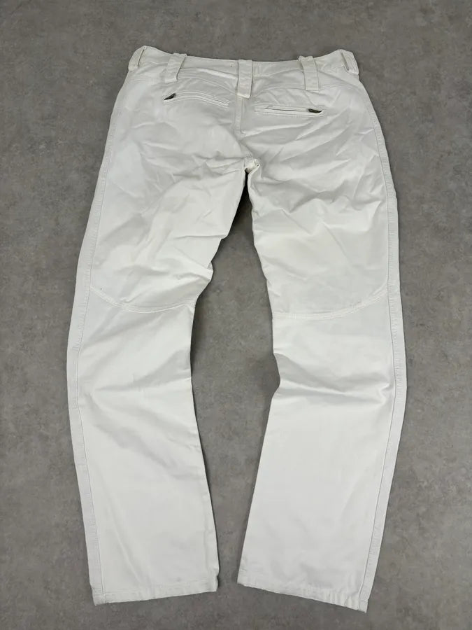 AW2003 Roberto Cavalli White Biker Chinos Pants MCmCjdo 4