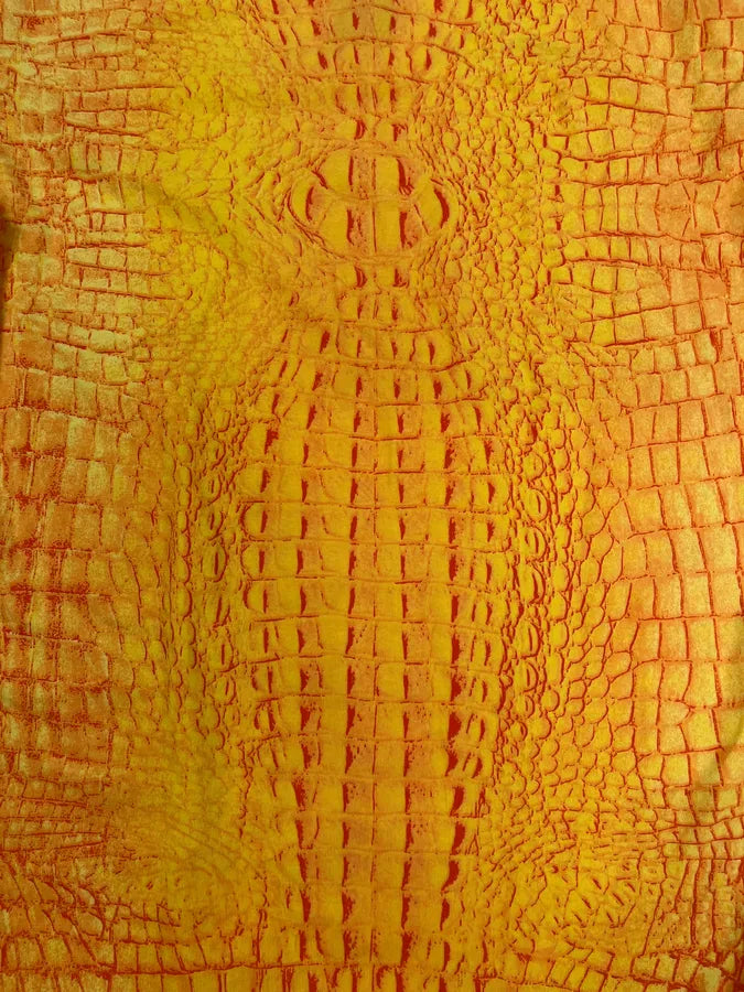 Roberto Cavalli Yellow Orange Crocodile T-Shirt wumalqy 5