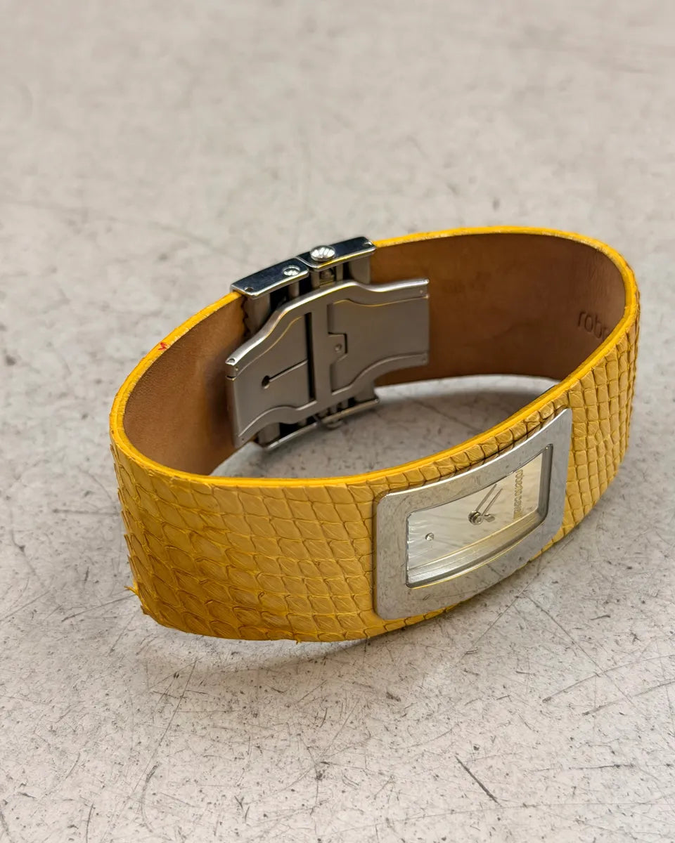 Roberto Cavalli Yellow Python Leather Watch yBjAMFk 10