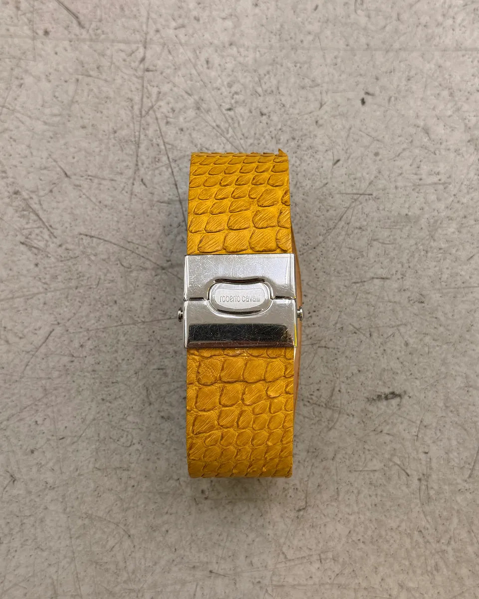 Roberto Cavalli Yellow Python Leather Watch yBjAMFk 6