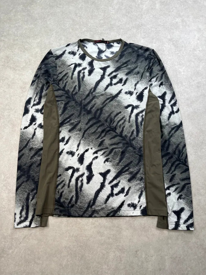 Roberto Cavalli Zebra Safari White & Grey Longsleeve tkhXpcE 0