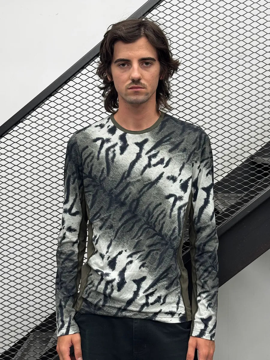 Roberto Cavalli Zebra Safari White & Grey Longsleeve tkhXpcE 1