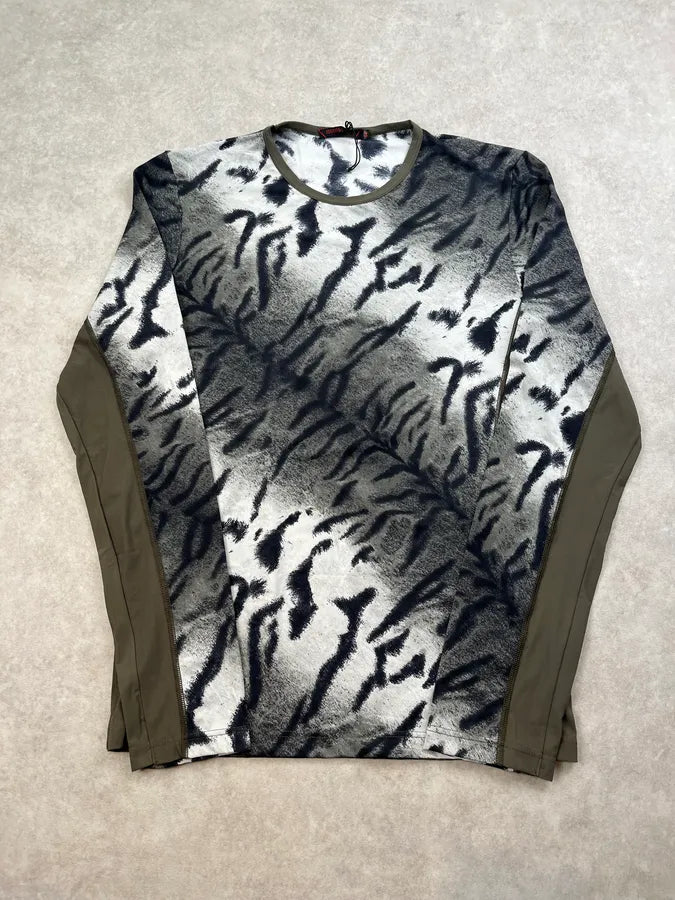 Roberto Cavalli Zebra Safari White & Grey Longsleeve tkhXpcE 3