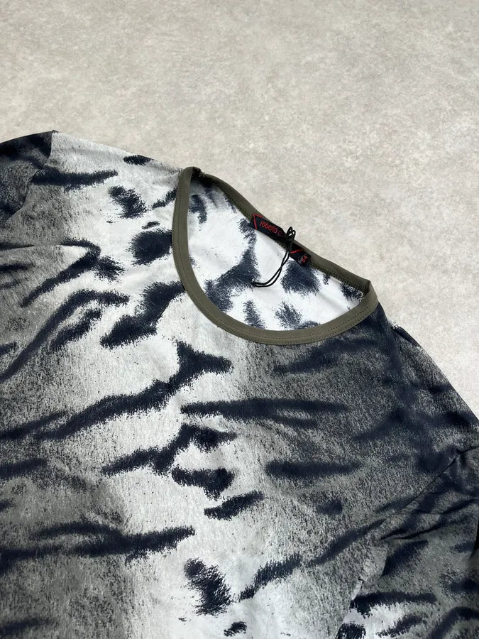 Roberto Cavalli Zebra Safari White & Grey Longsleeve tkhXpcE 4