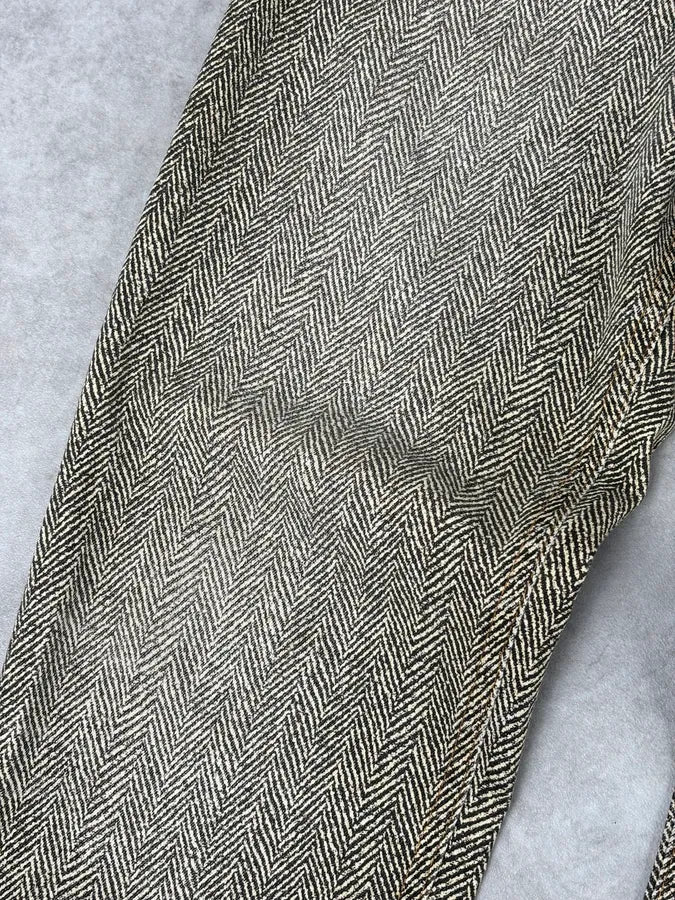 1990s Roberto Cavalli Zigzag Beige Pants RIdywiP 9