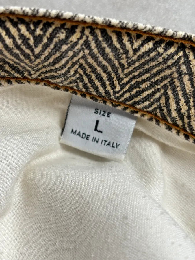 1990s Roberto Cavalli Zigzag Beige Pants RIdywiP 10