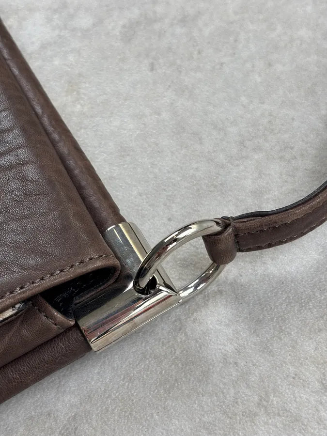 Roger Vivier Brown Leather Giraffe Pony Hair Shoulder Bag SwHDzAI 5