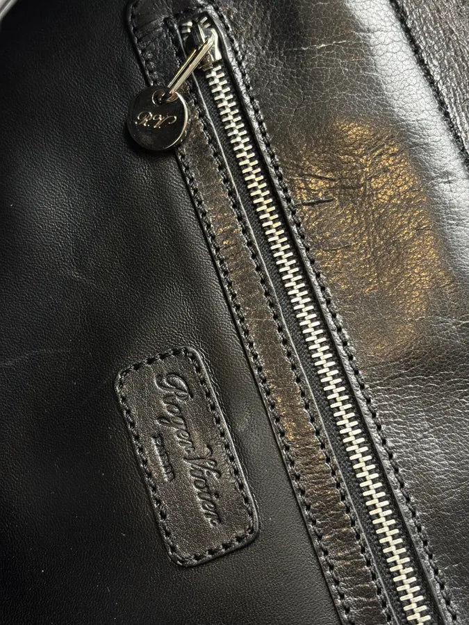 Roger Vivier Brown Leather Giraffe Pony Hair Shoulder Bag SwHDzAI 11