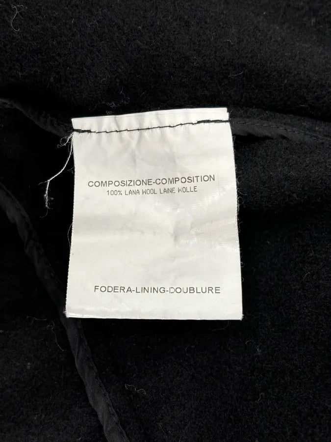AW2010 Yves Saint Laurent Black Asymmetrical Officer Coat nRhSPnq 11