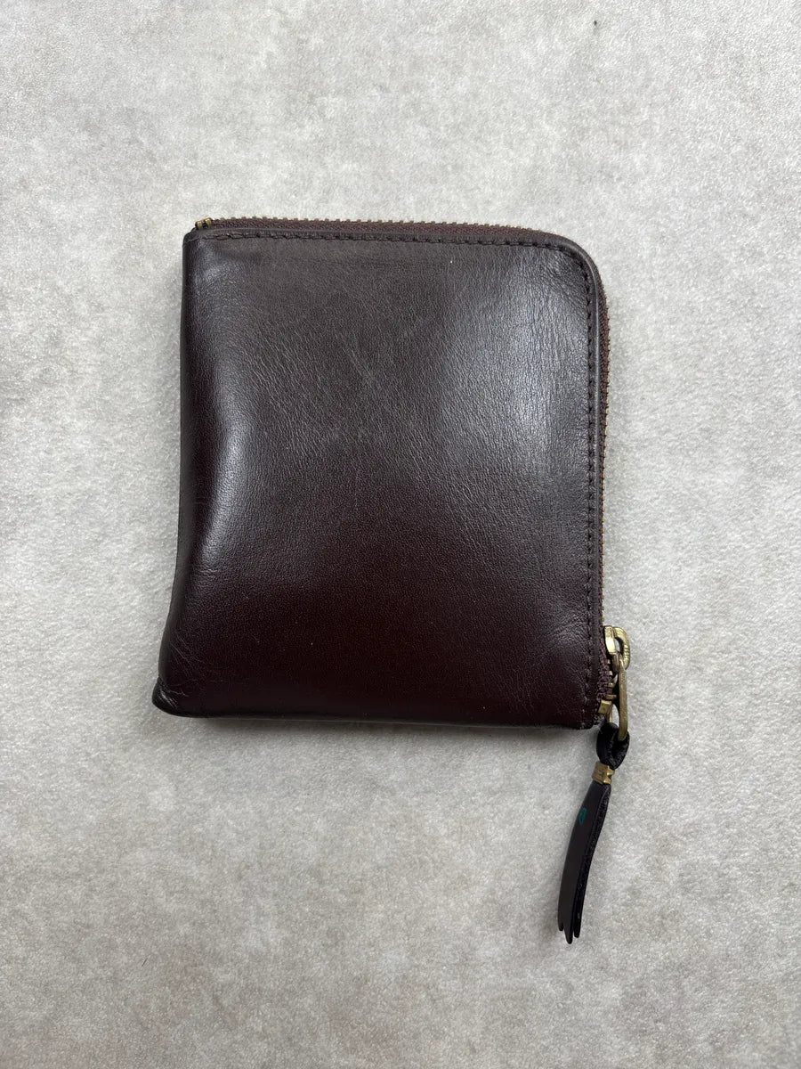 Comme des Garçons Dark Brown Leather Zip-Around Tassel Wallet ruTZbjlU 3