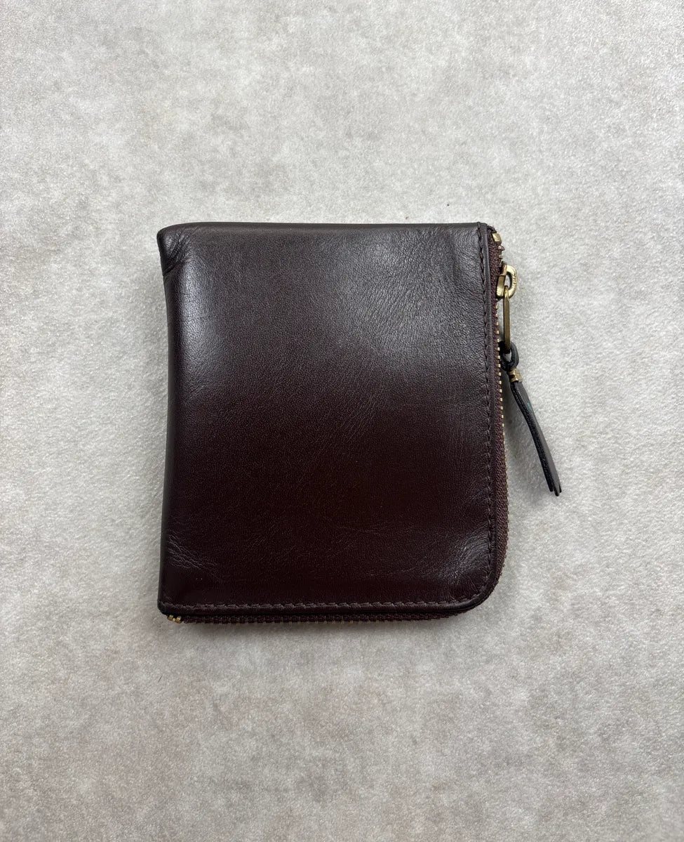Comme des Garçons Dark Brown Leather Zip-Around Tassel Wallet ruTZbjlU 4