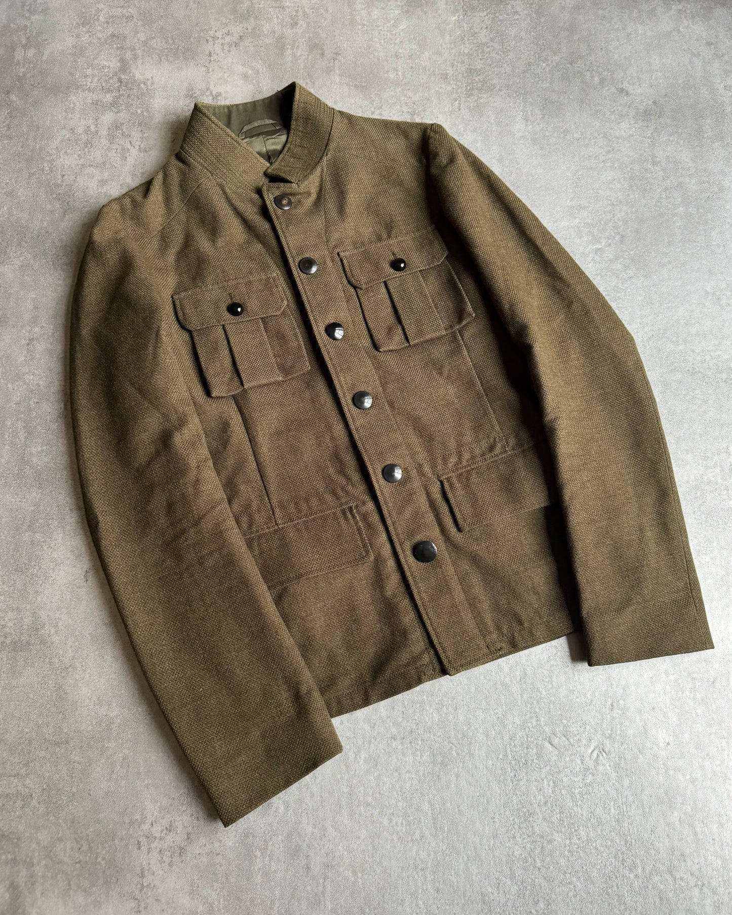 AW2006 Balenciaga Army Tailored Premium Mao Jacket (M) - 3