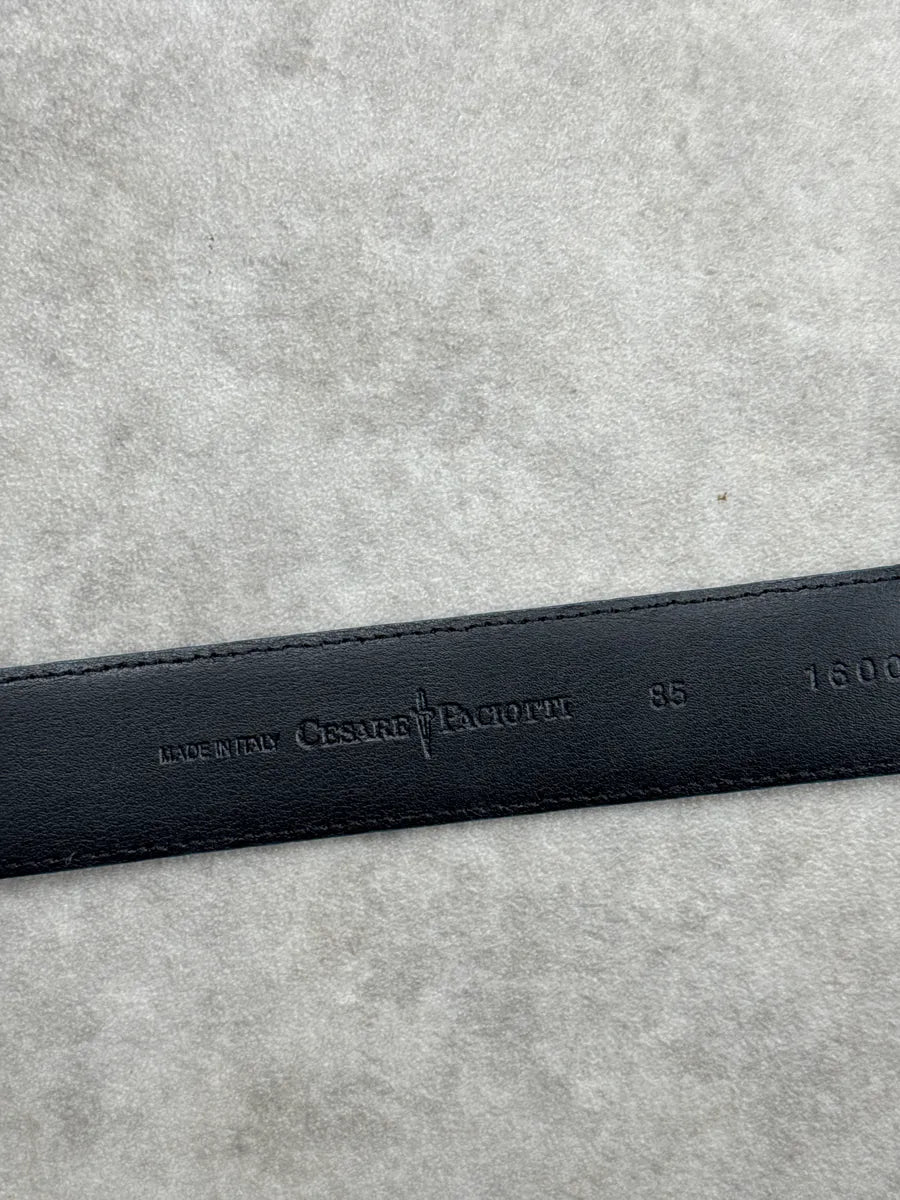 Cesare Paciotti Blue Suede Hexagon Embossed Shell Belt rxsUDhPO 6