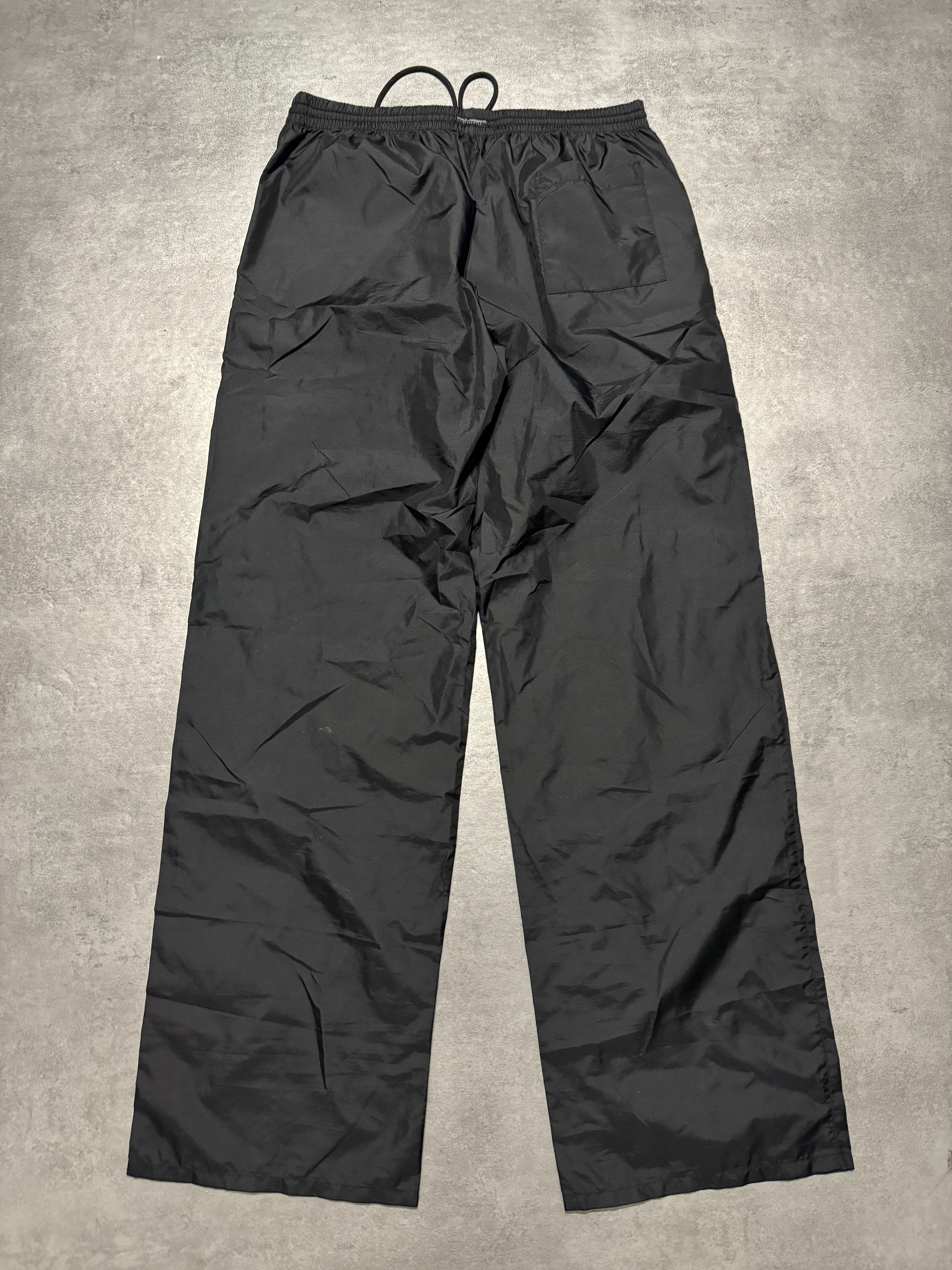 2000s Dolce & Gabbana Black Cozy Straight Jogging Pants (M) - 2