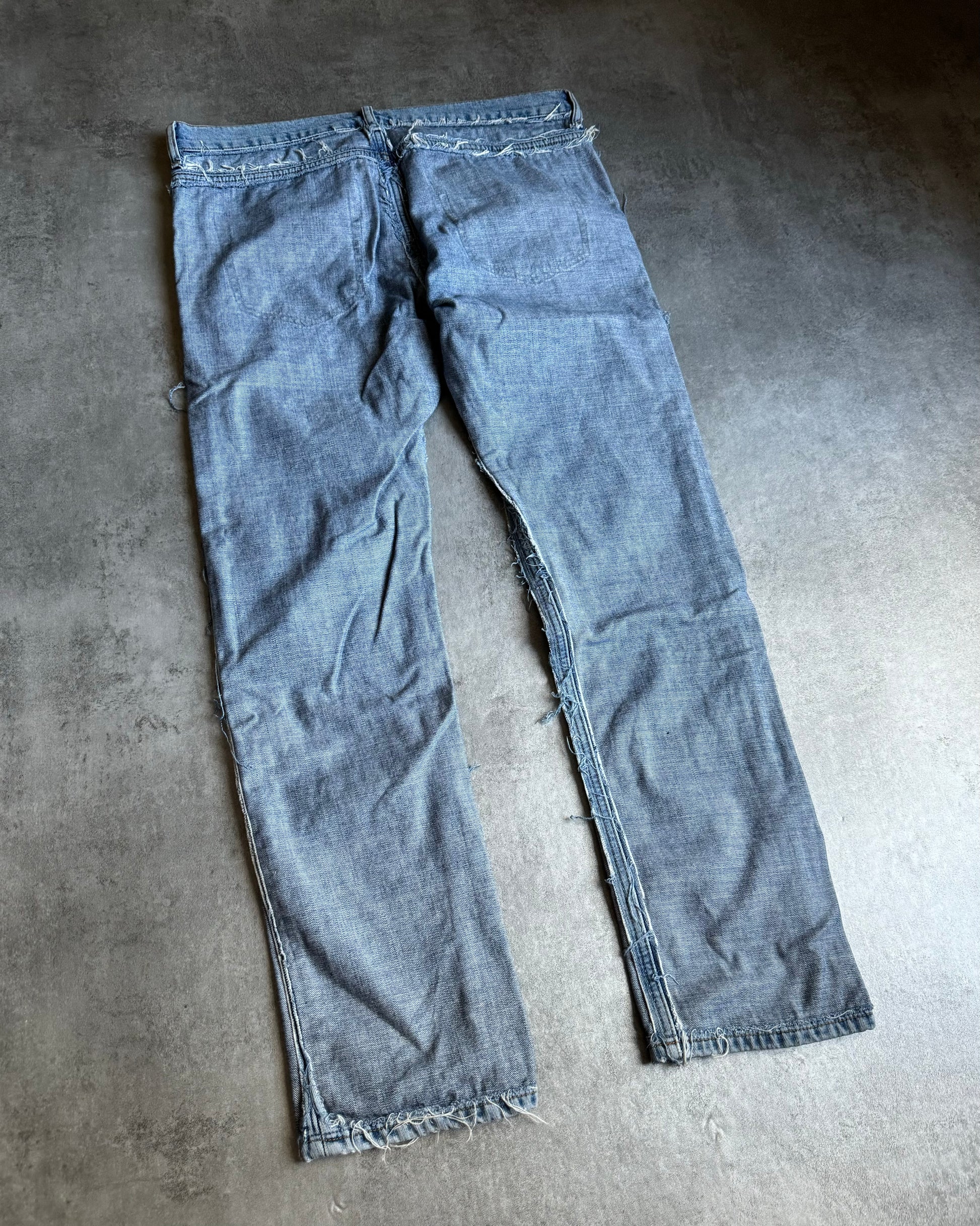 SS2005 Maison Margiela H&M Re-edition Distressed Denim Jeans (M) - 4