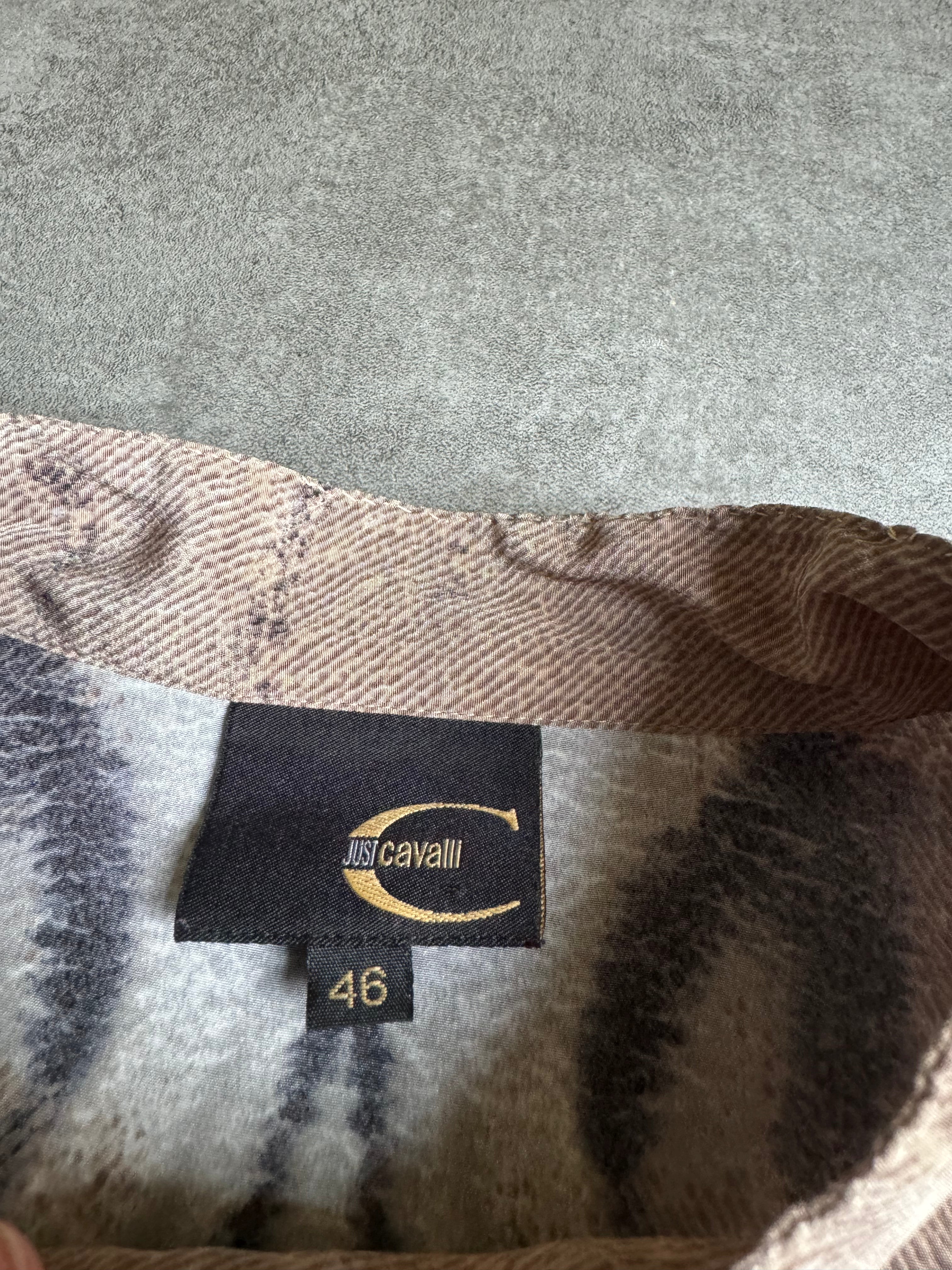SS2002 Cavalli Hybrid Zebra Mao Shirt (S) - 8