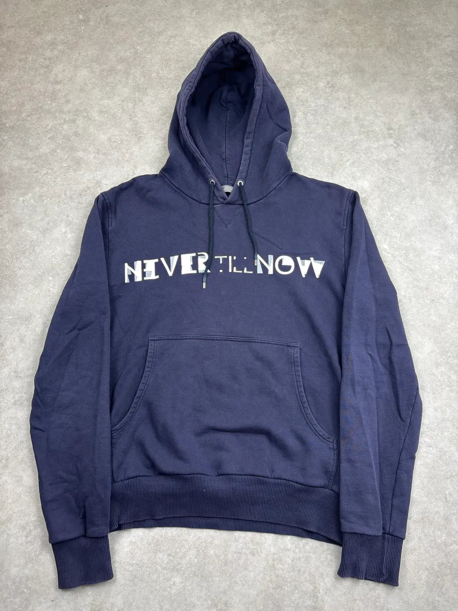 SS2010 Dior Navy Never Till Now Hoodie by Kris Van Assche sDHiwPnV 0
