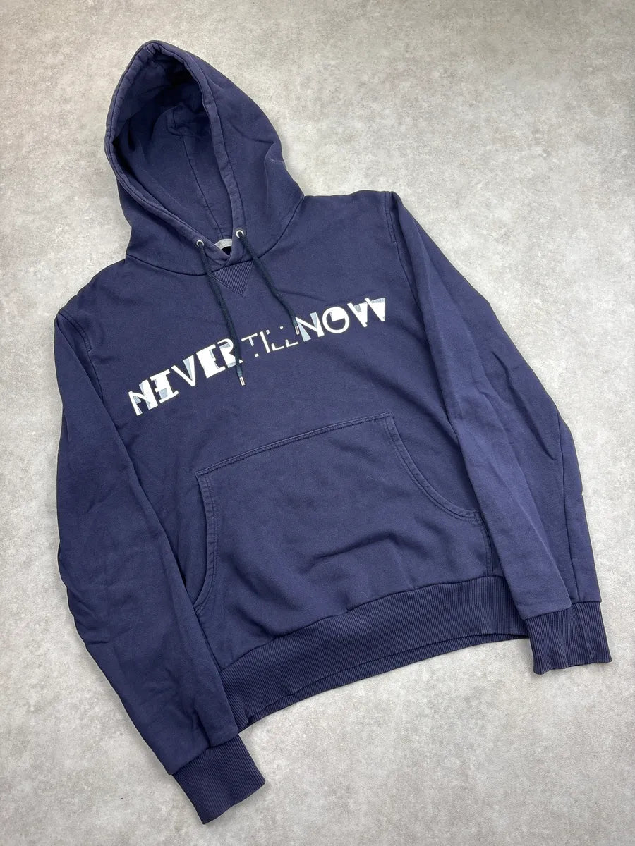 SS2010 Dior Navy Never Till Now Hoodie by Kris Van Assche sDHiwPnV 3