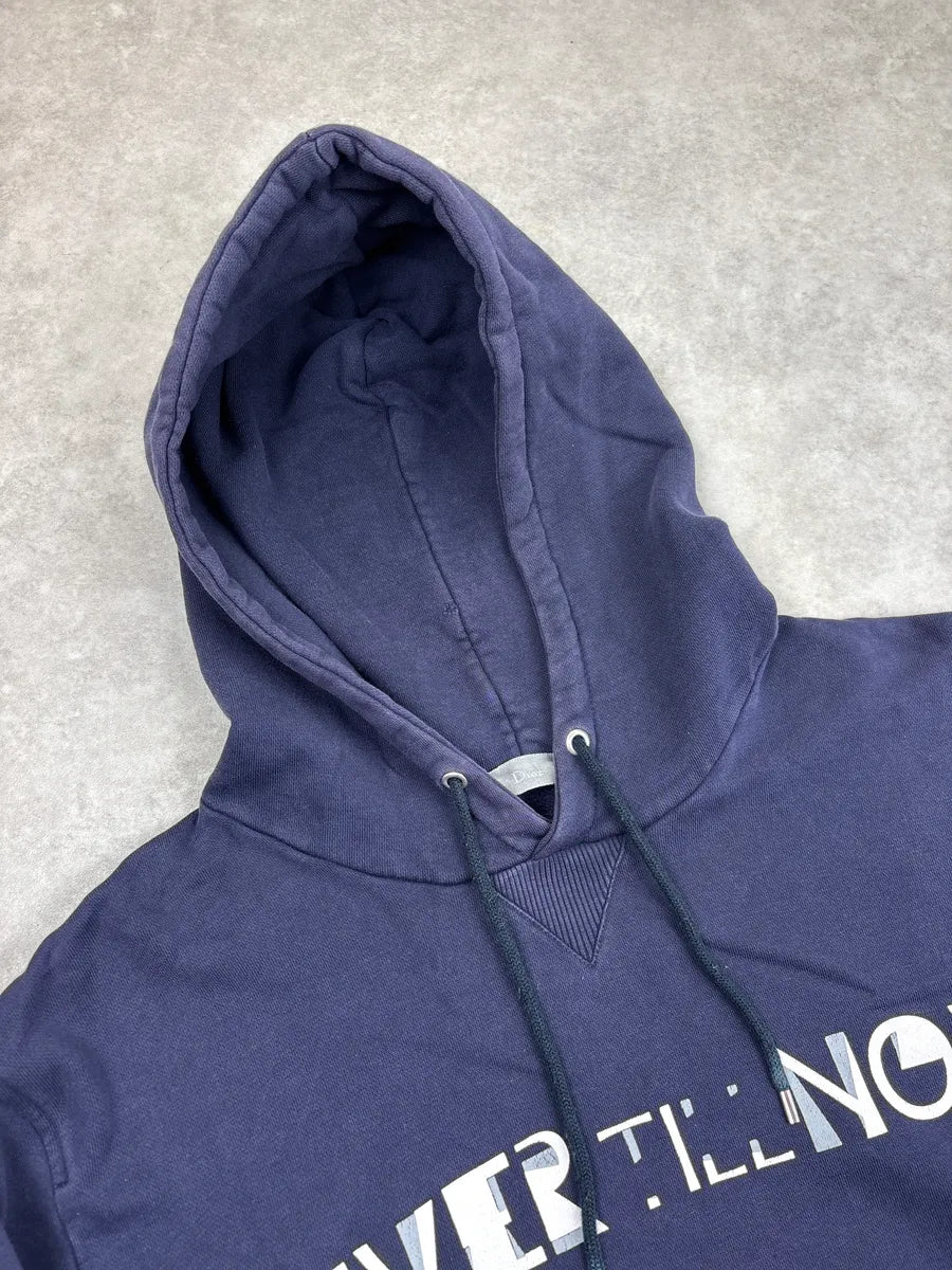 SS2010 Dior Navy Never Till Now Hoodie by Kris Van Assche sDHiwPnV 4