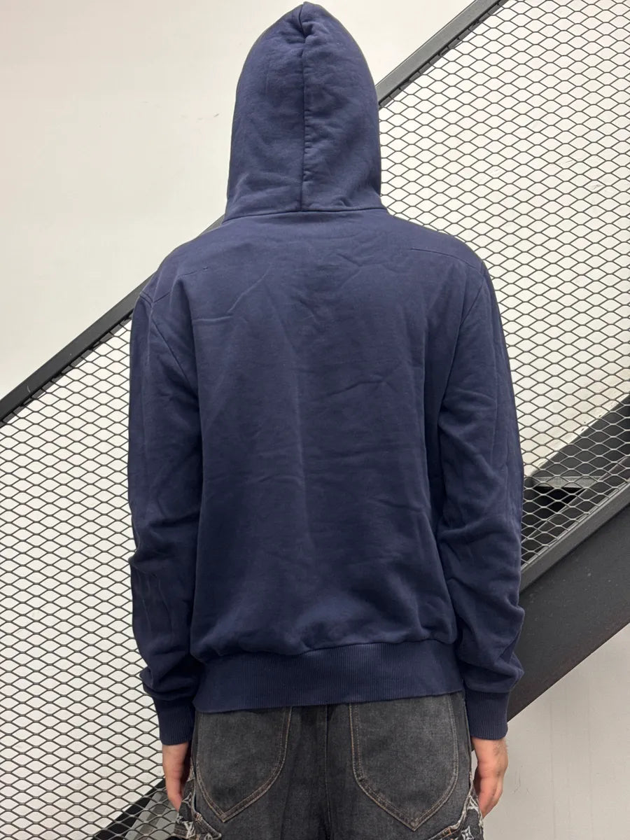 SS2010 Dior Navy Never Till Now Hoodie by Kris Van Assche sDHiwPnV 2