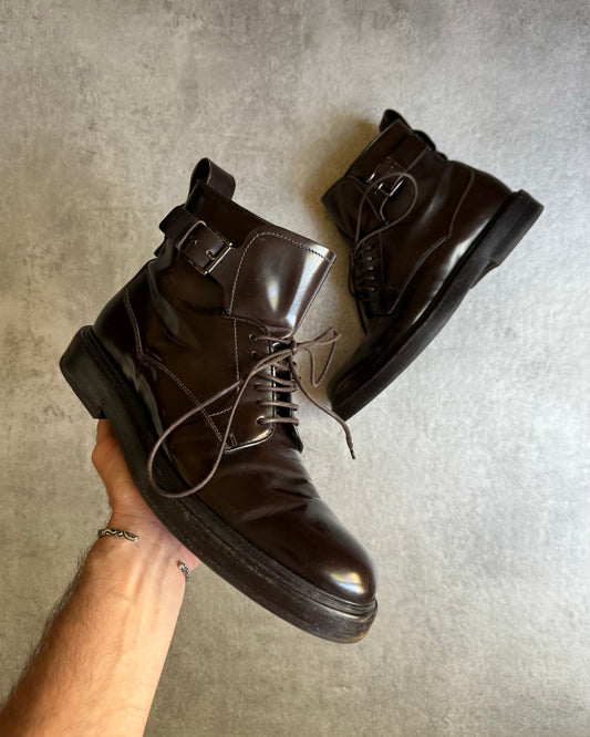 Giorgio Armani Brown Italian Premium Leather Boots (44,5) - 1