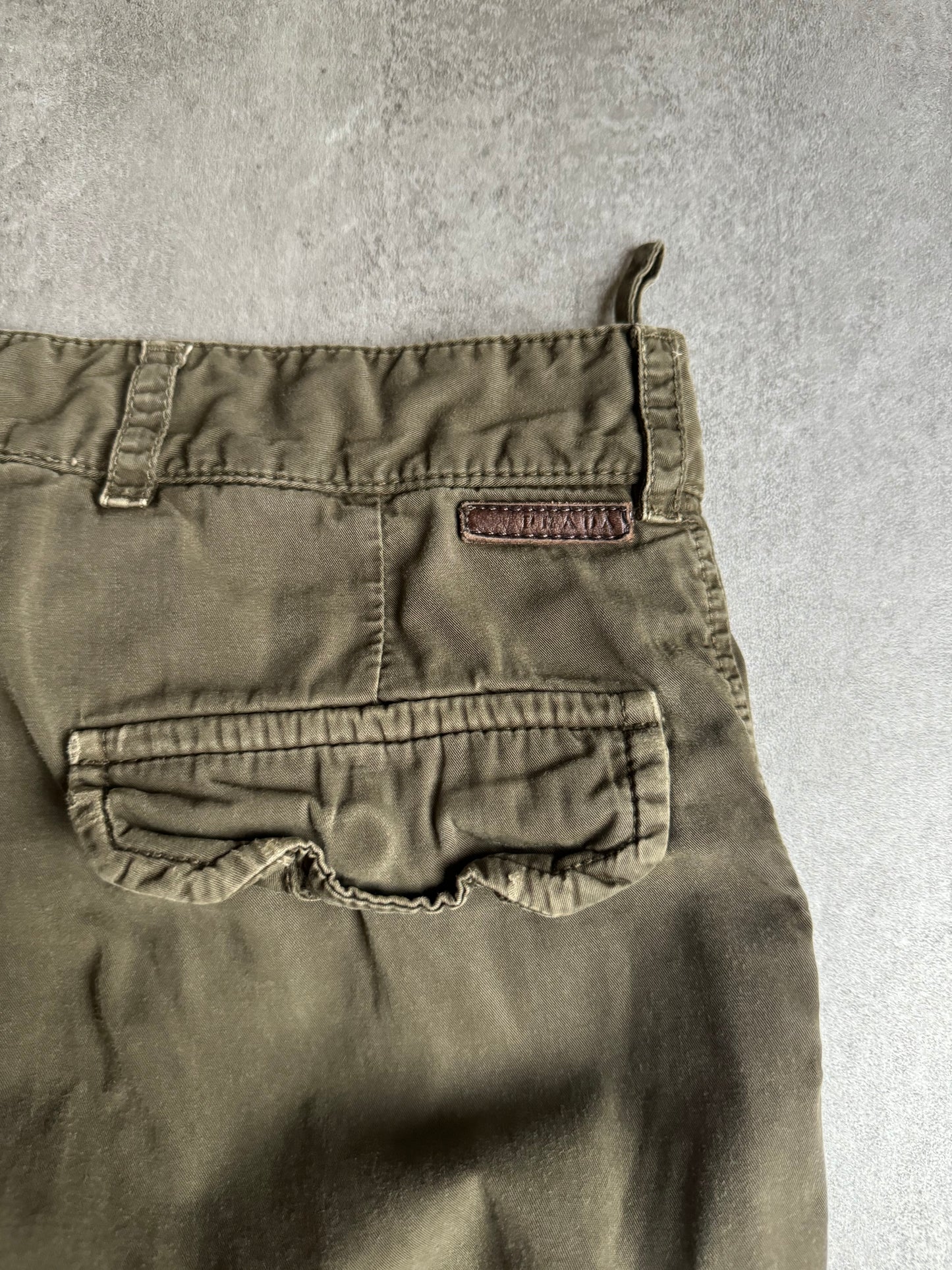 SS2007 Prada Sport Olive Military Cargo Pants  (S) - 3