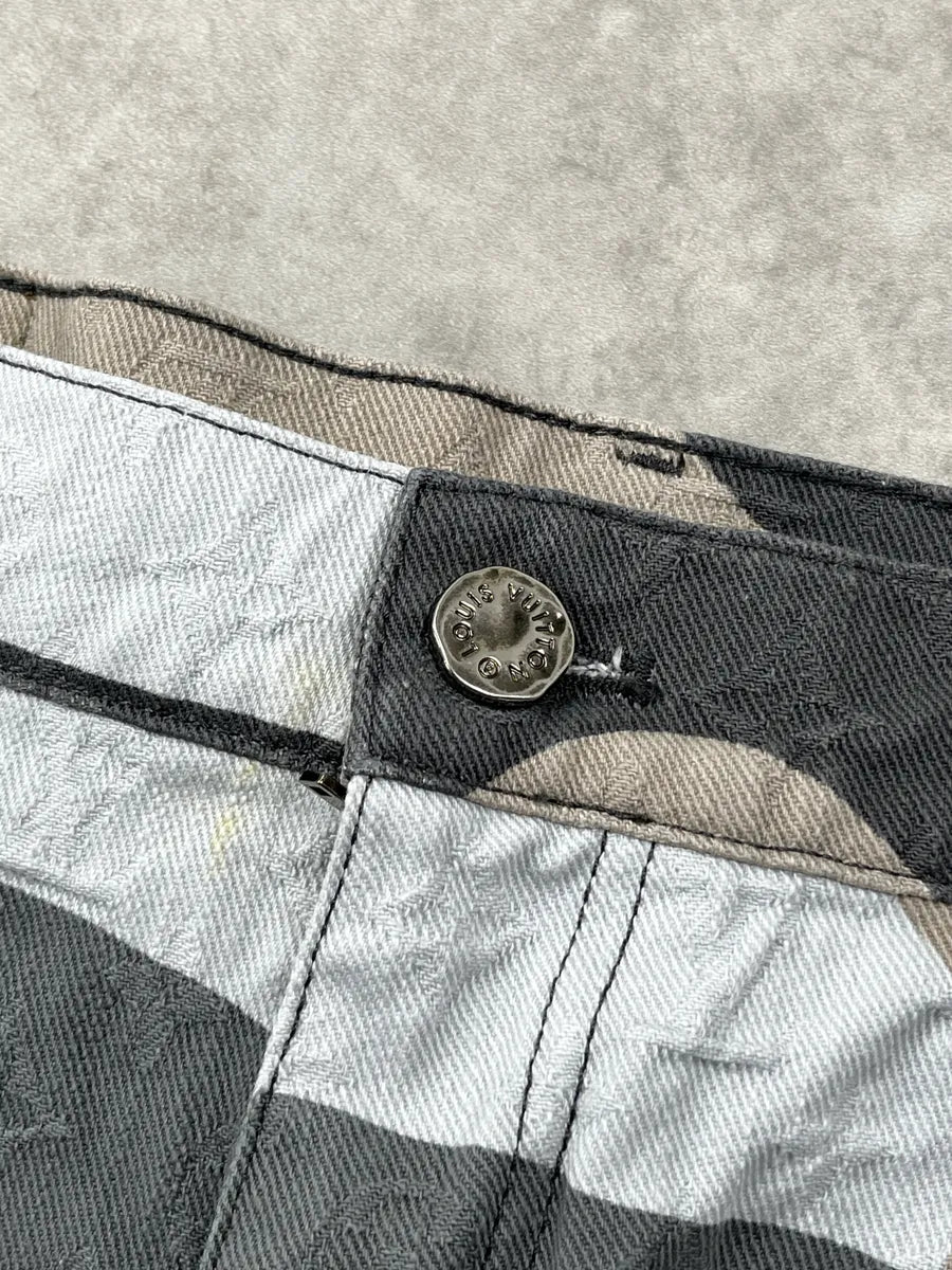FW2023 Louis Vuitton Kidsuper Grey Face Denim Multi-Pocket Pants  sIAsbeyM 9