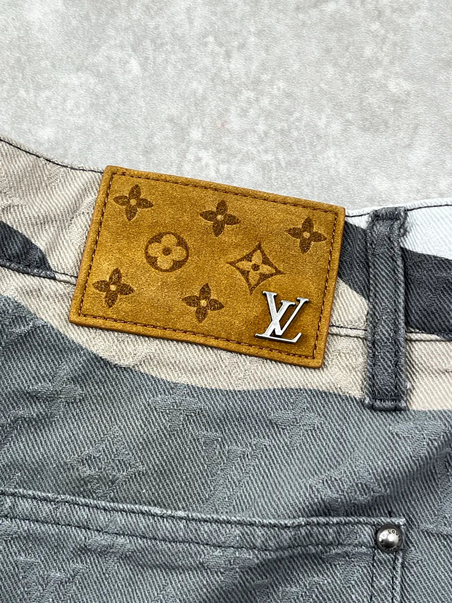 FW2023 Louis Vuitton Kidsuper Grey Face Denim Multi-Pocket Pants  sIAsbeyM 10