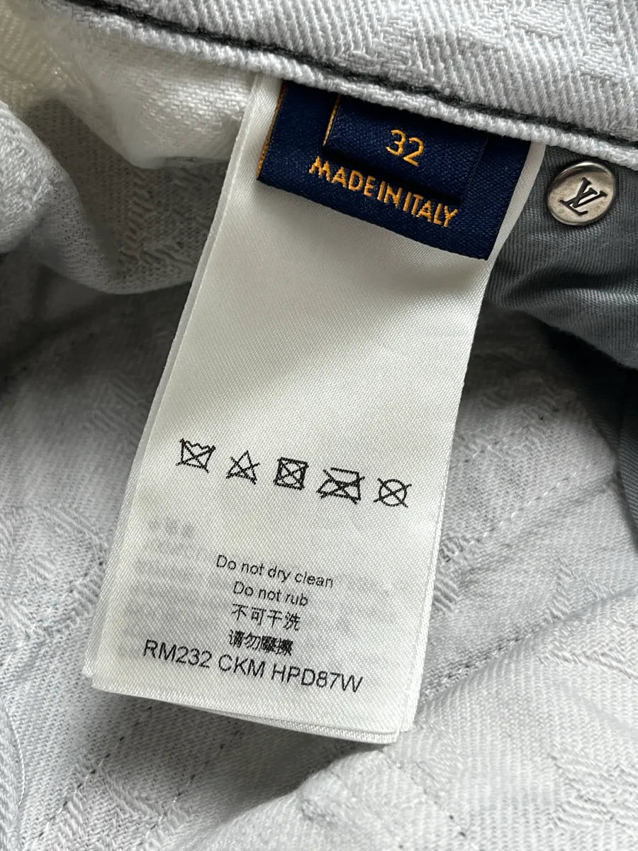 FW2023 Louis Vuitton Kidsuper Grey Face Denim Multi-Pocket Pants  sIAsbeyM 11