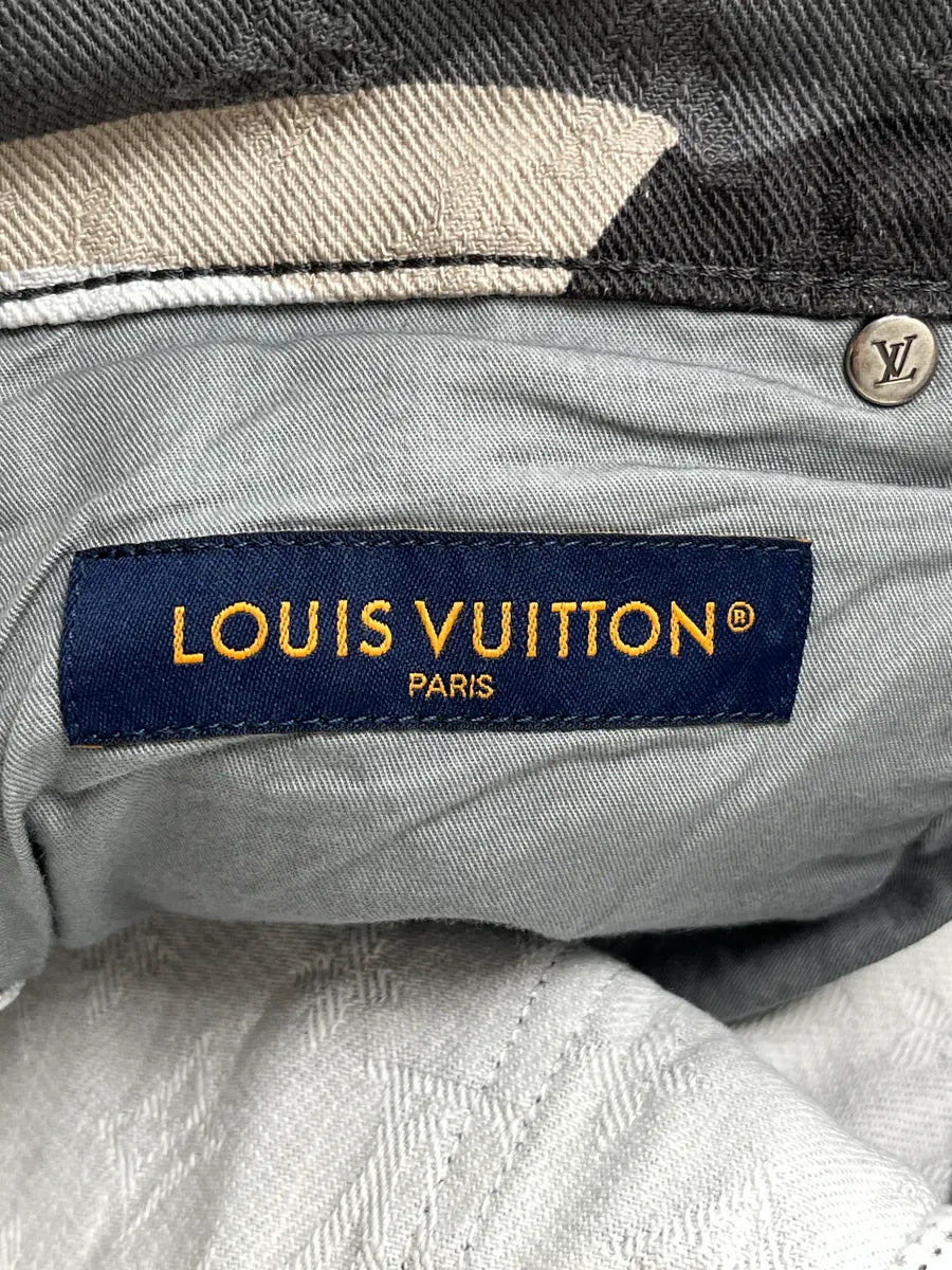FW2023 Louis Vuitton Kidsuper Grey Face Denim Multi-Pocket Pants  sIAsbeyM 12