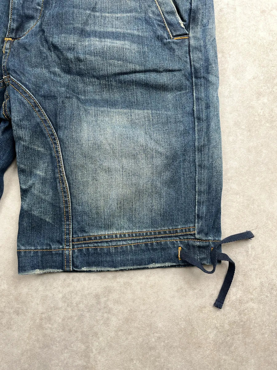 AW2004 Dolce & Gabbana Blue Denim Multi-Pocket Cargo Shorts sIthsSXj 8