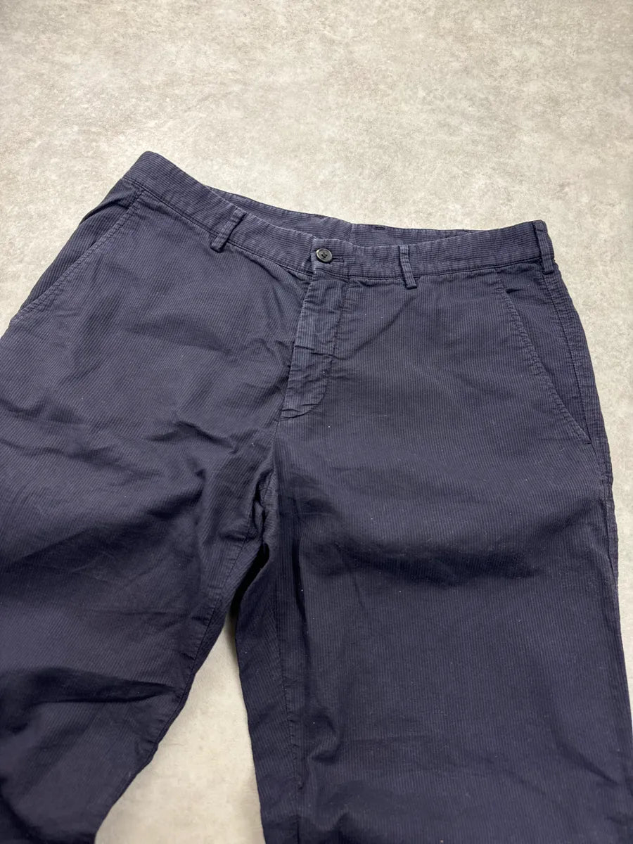 SS2006 Prada Navy Stripes Relaxed Pants sJDVoMON 5