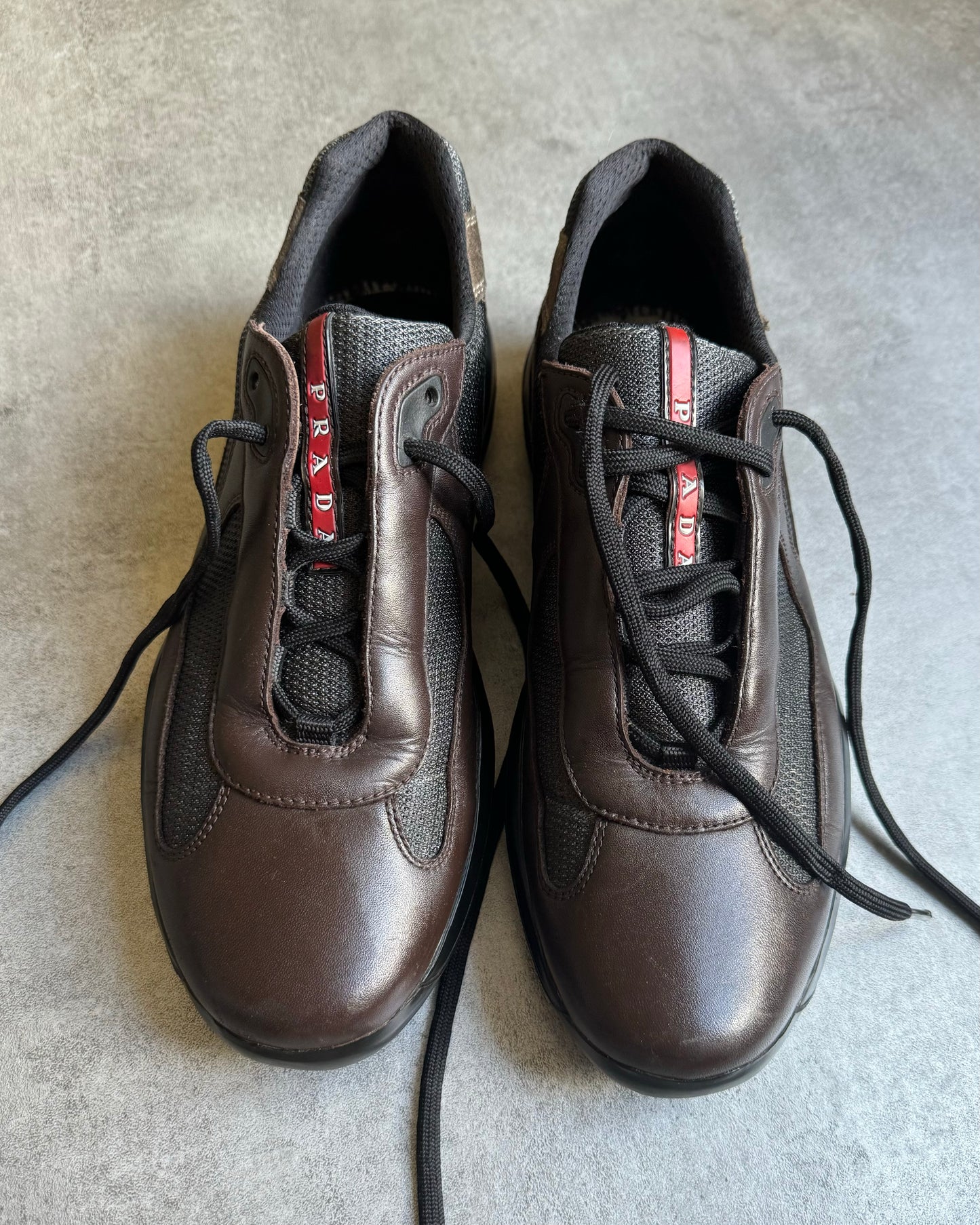 Prada America's Cup Brown Forest Leather  (44,5) - 2