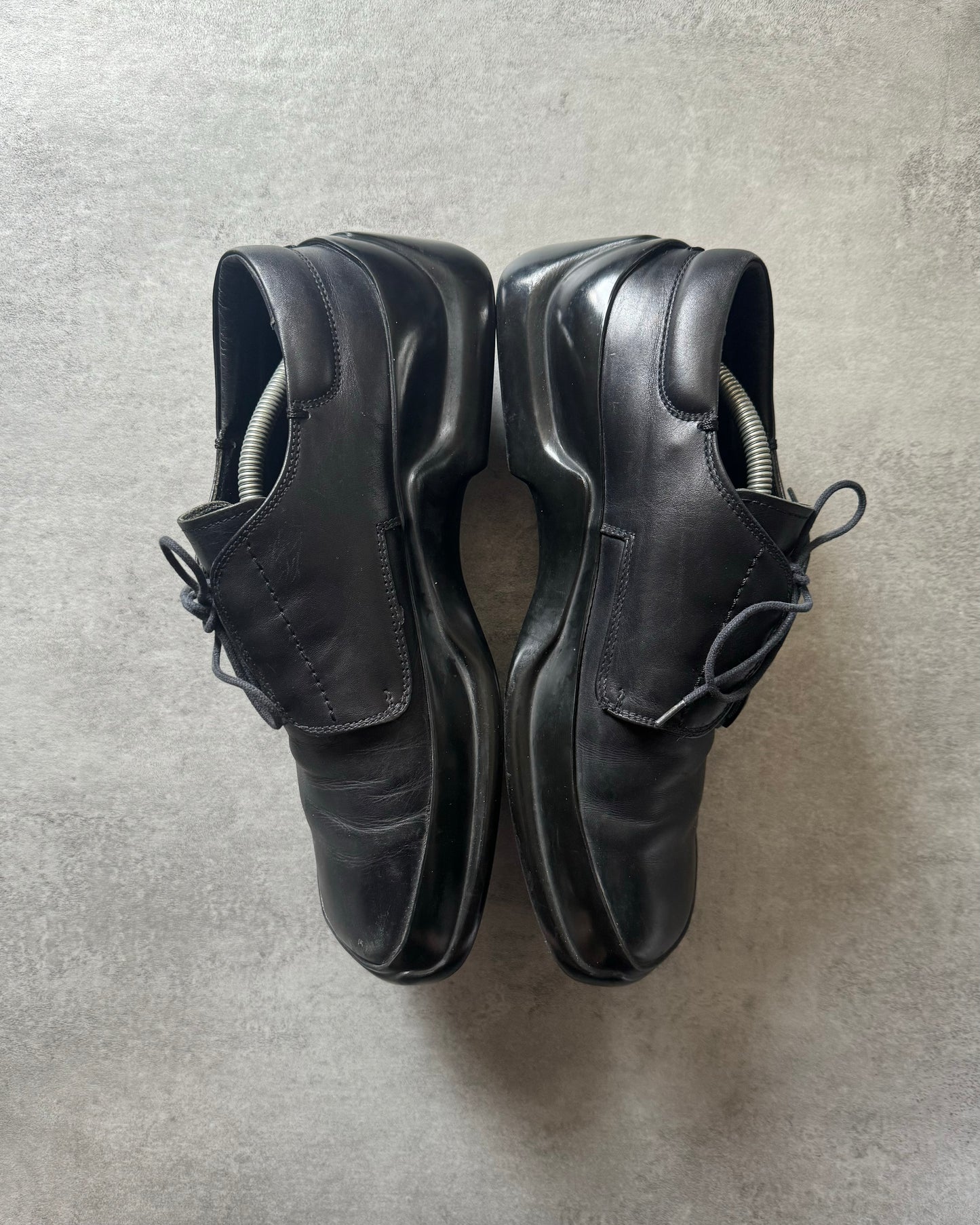 FW1999 Prada Black Low Premium Leather Boots (43) - 3