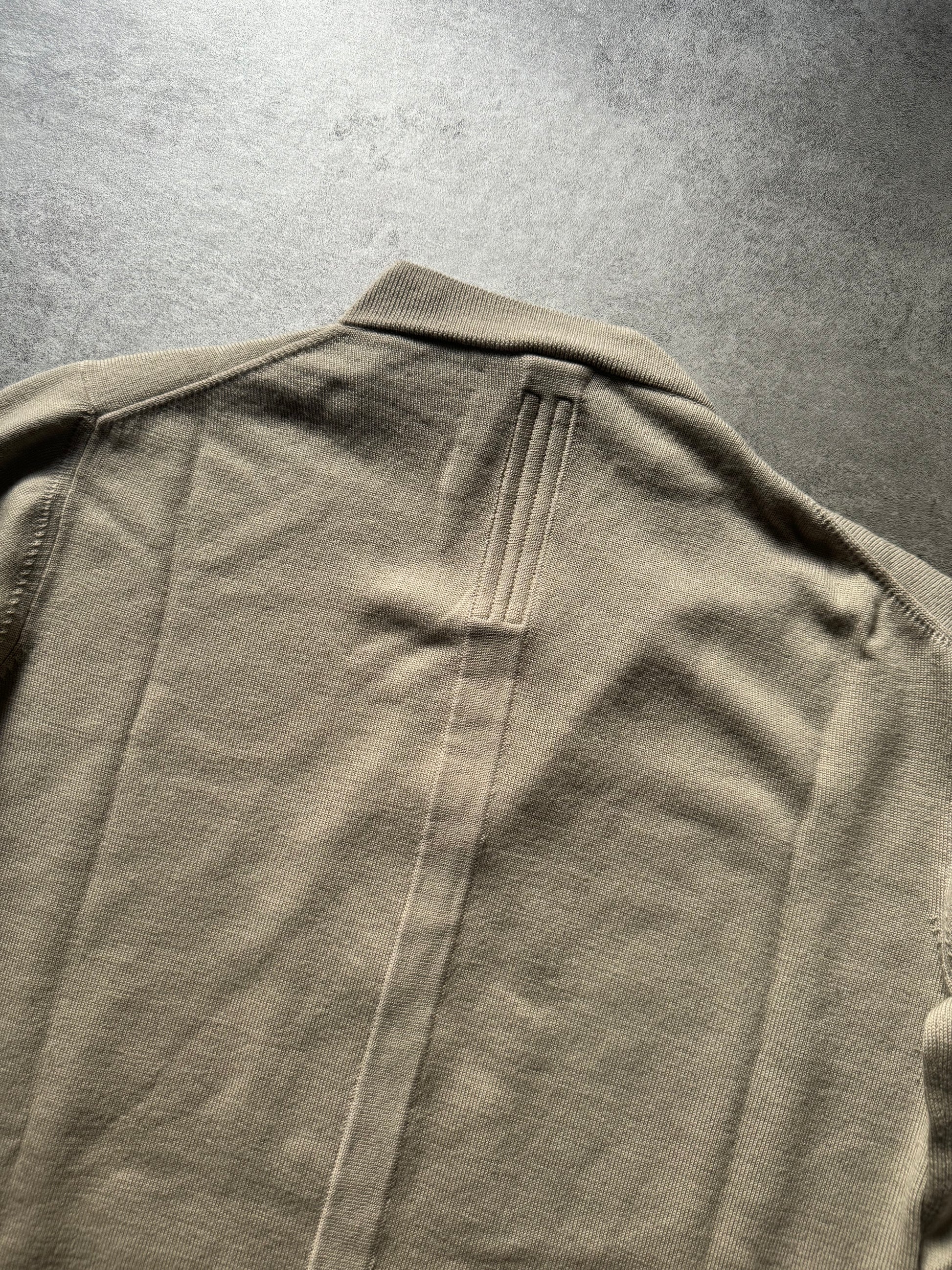 Rick Owens Beige Avant-Garde Asymmetrical Sweater  (M) - 3