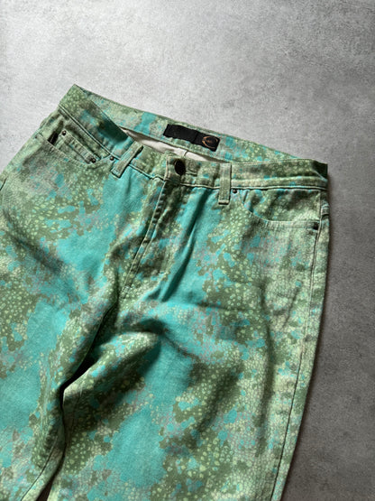 2000s Cavalli Aqua Nenuphare Pants (M) - 9