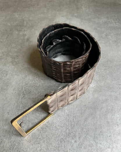 Scunzani Genuine Crocodile Leather Belt (OS) - 3