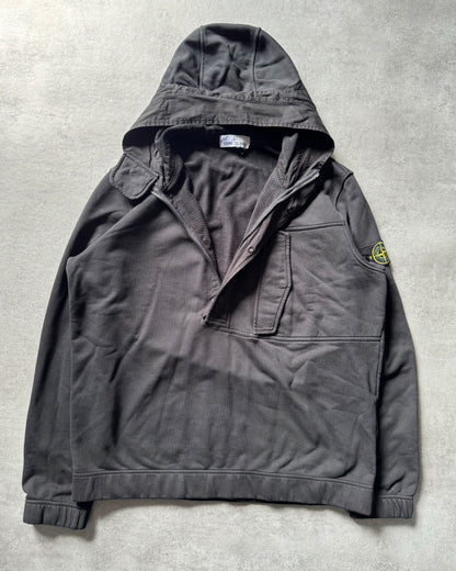 AW2022 Stone Island Lightweight Black Hooded Sweater (XL) - 2