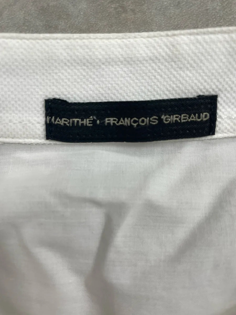 2000s Marithé + François Girbaud White Abstract Stripe Panel Shirt sRQnMZty 13