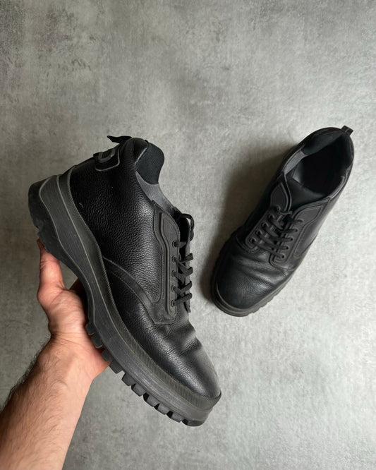 2000s Prada Black Leather Premium Archive Boots (45) - 1