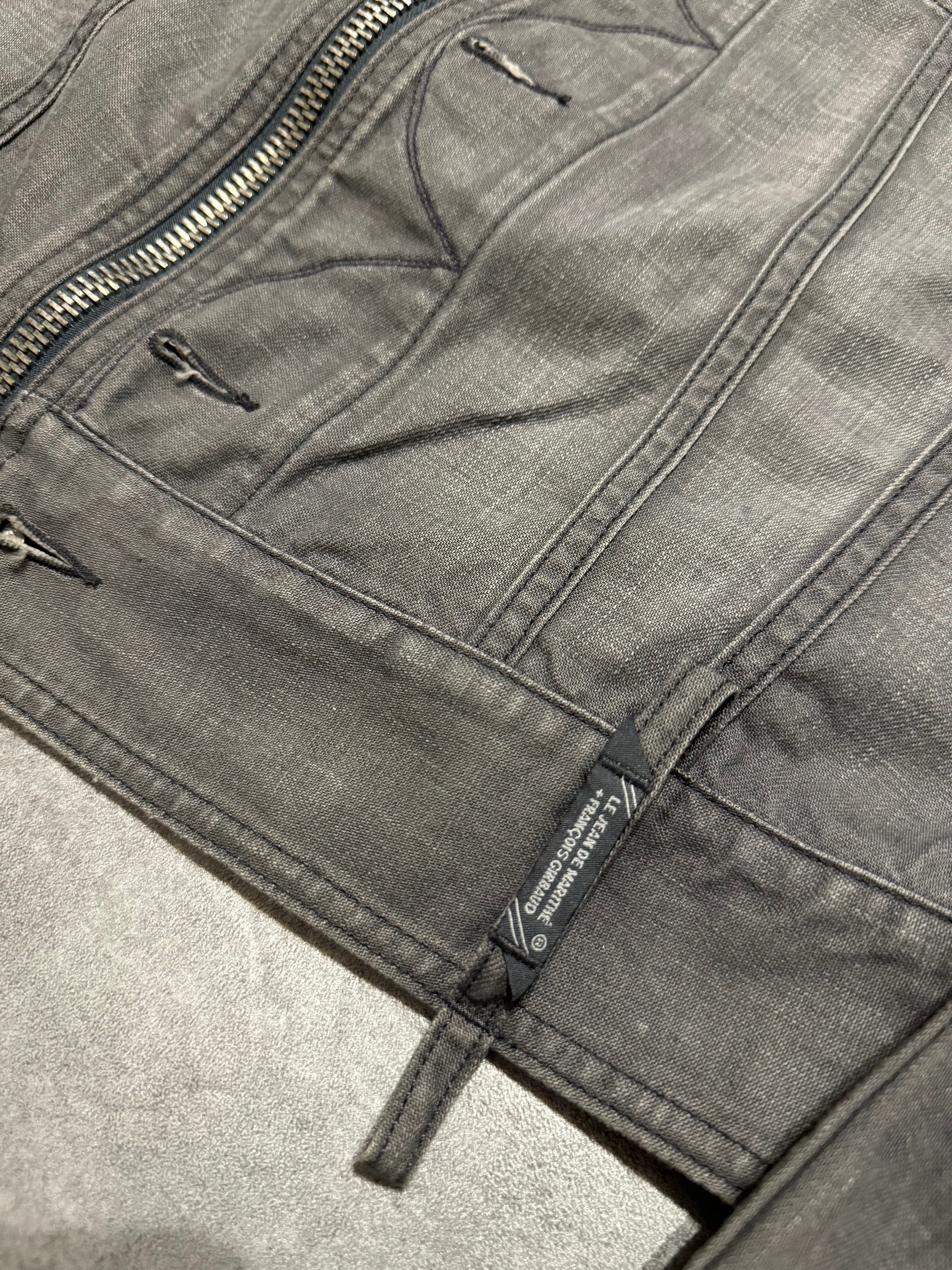 2000s Marithé + François Girbaud Grey Buttoned Jacket  (S) - 9