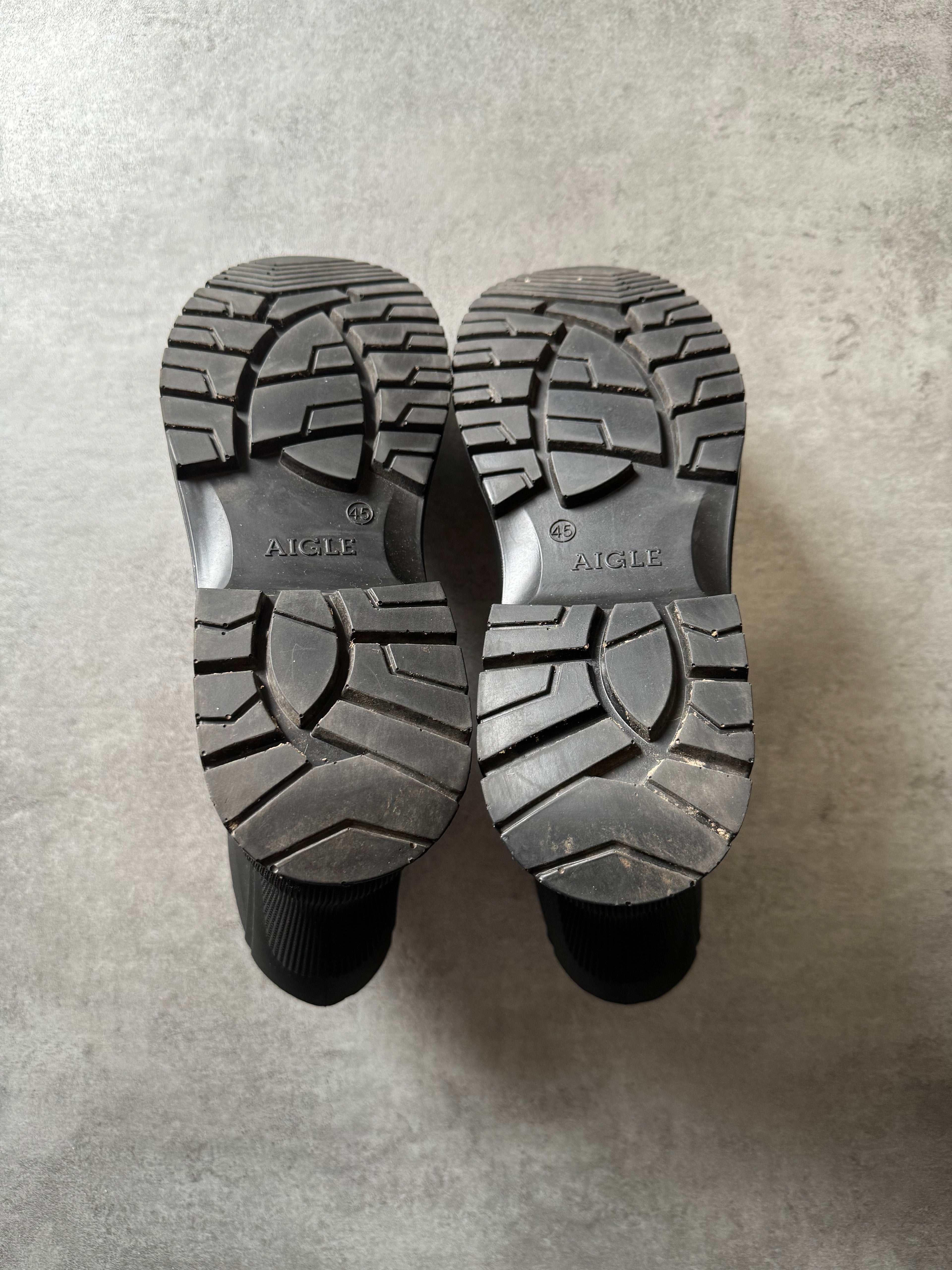 Etudes x Aigle Contemporary Modern Black Boots (45) - 4