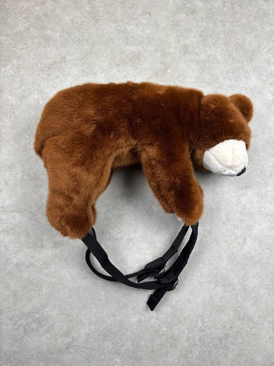 AW2017 Dolce & Gabbana Brown Faux Fur Teddy Bear Backpack sWRcIzVG 5